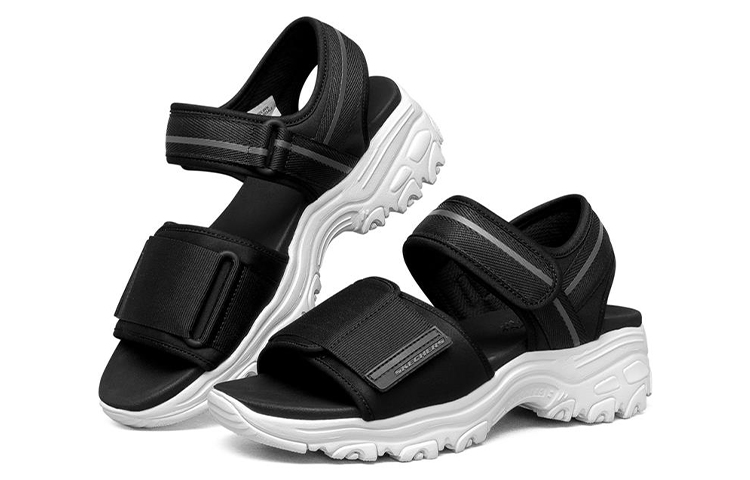 Lookbook (W) 斯凯奇 D Lites 1.0 运动凉鞋 黑/白 119239-BKW