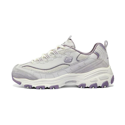 (W) Skechers D'Lites 1.0 Shoes 'Grey Purple'