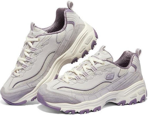 (W) Skechers D'Lites 1.0 Sepatu 'Abu-abu Ungu' 896283-GYLV Lookbook (W) Skechers D'Lites 1.0 Sepatu 'Abu-abu Ungu' 896283-GYLV