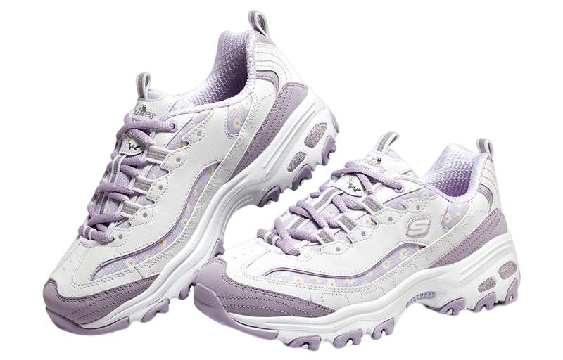 Order Skechers D‘LITES 1.0 fafa熊 防滑耐磨 低筒 老爹鞋 女款 白紫