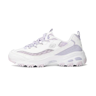 (W) Skechers D'lites 1.0 Sneakers 'White Purple'