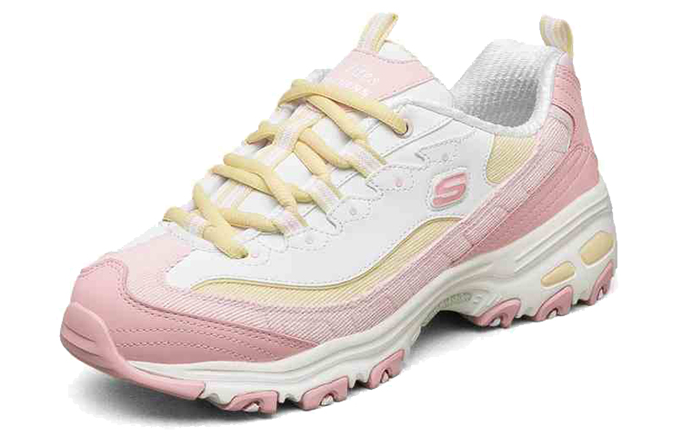 Lookbook (W) Skechers D'Lites 1.0 运动鞋 粉黄配色 149906-PKYL