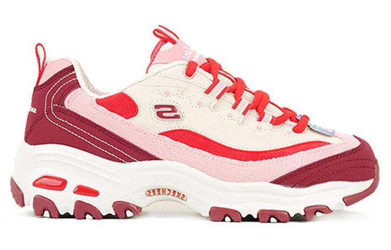 (W) Skechers D Lites 1.0 Splicing Dad Shoes Red/Pink 圖 2