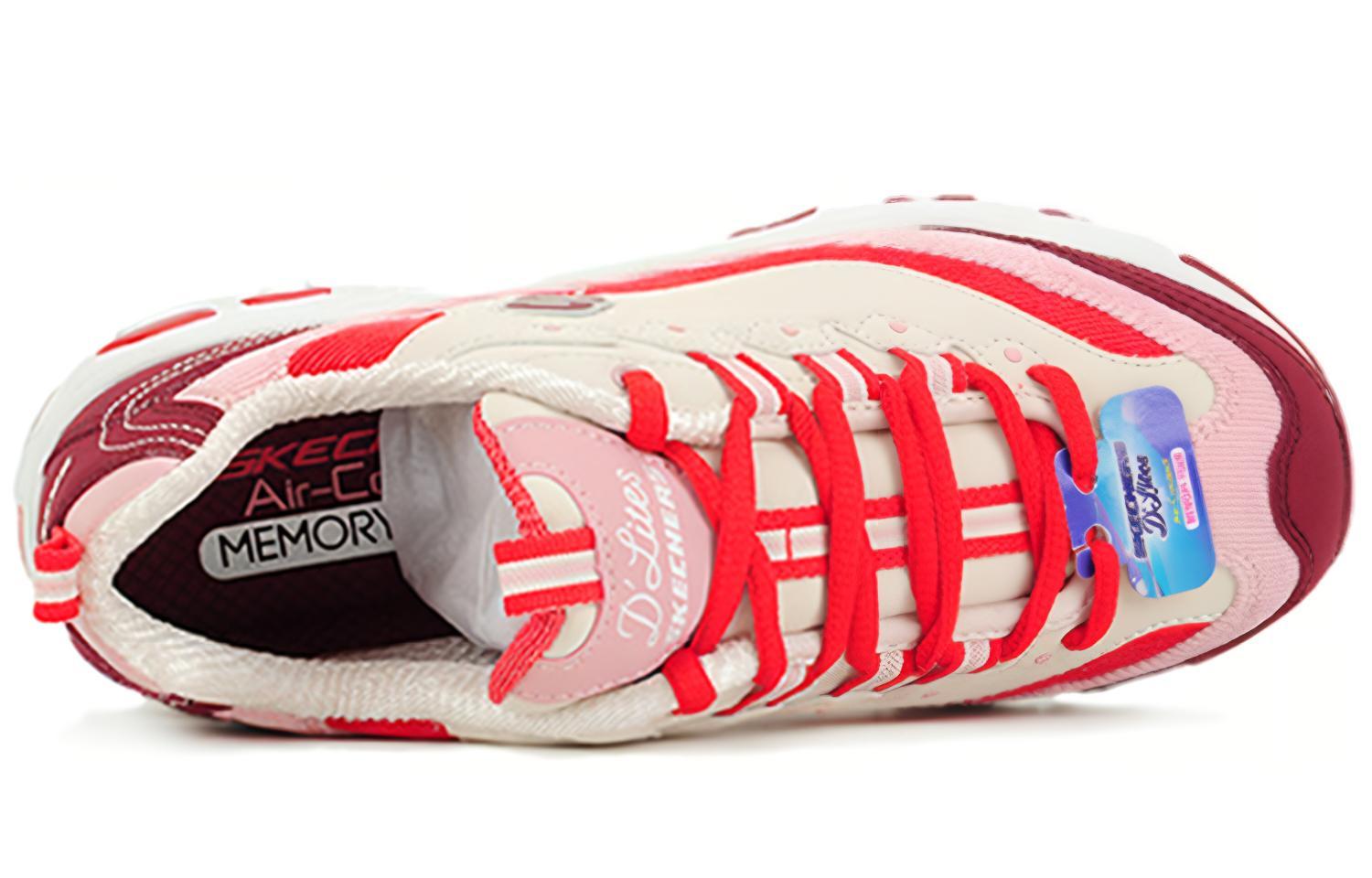 (W) Skechers D Lites 1.0 Splicing Dad Shoes Red/Pink 圖 4