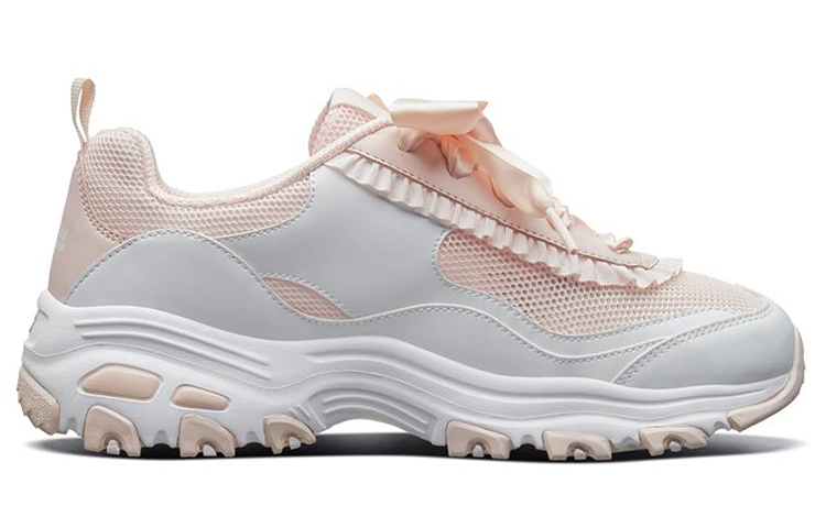 (W) Skechers D'Lites 1.0 Sport Shoes Pink/White 圖 2