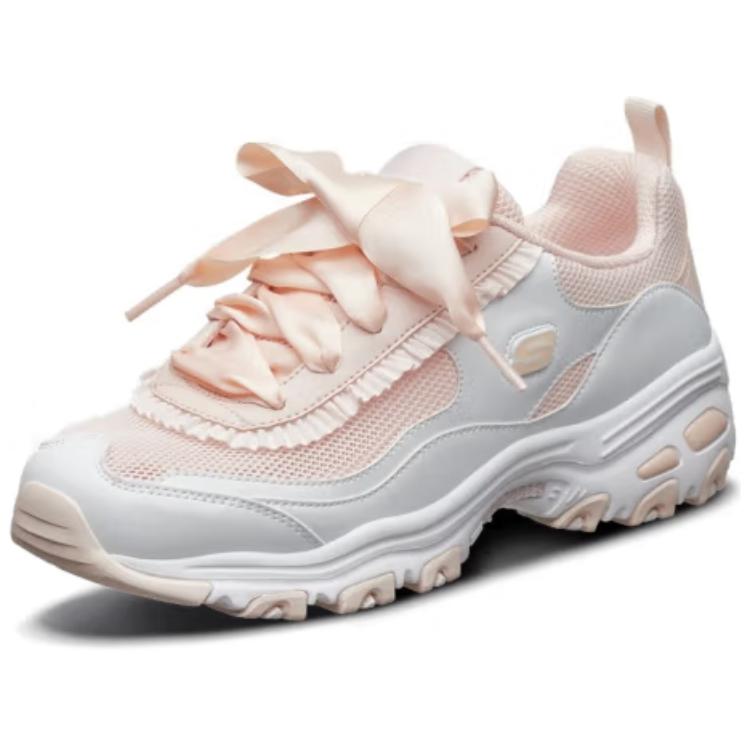 (W) Skechers D'Lites 1.0 Sport Shoes Pink/White 圖 3