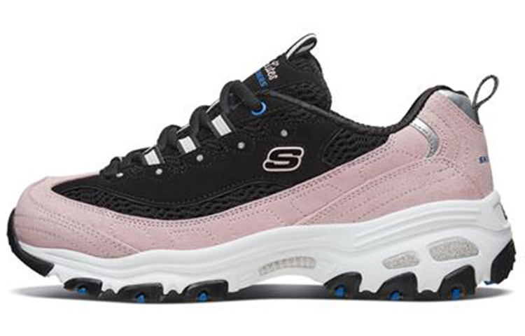 (Women) Skechers D'lites 1.0 Sports Shoes Black/Pink 13171-BKPK