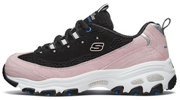 (Women) Skechers D'lites 1.0 Sports Shoes Black/Pink 13171-BKPK (Women) Skechers D'lites 1.0 Sports Shoes Black/Pink 13171-BKPK