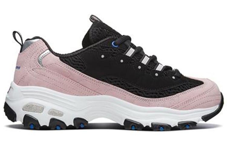 Lookbook (Women) Skechers D'lites 1.0 Sports Shoes Black/Pink 13171-BKPK