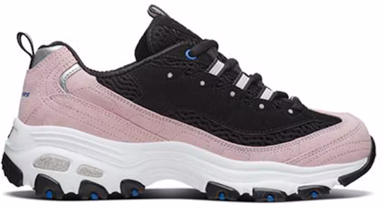 Lookbook (Women) Skechers D'lites 1.0 Sports Shoes Black/Pink 13171-BKPK