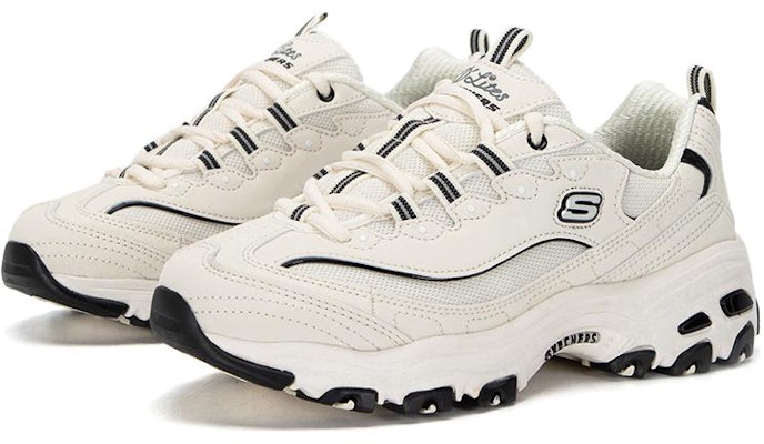 Skechers D‘LITES 1.0 防滑耐磨 低筒 老爸鞋 女款 白色 Lookbook Skechers D‘LITES 1.0 防滑耐磨 低筒 老爸鞋 女款 白色