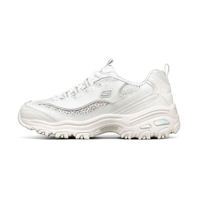 (W) Skechers D Lites 1.0 Running Shoes White