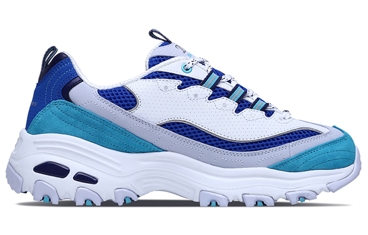 (W) Skechers D'lites 1.0 White/Blue 圖 2