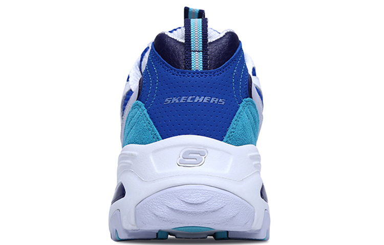 (W) Skechers D'lites 1.0 White/Blue 圖 4