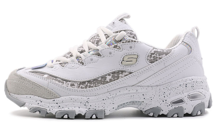 (W) Skechers D'Lites 1.0 White/Grey