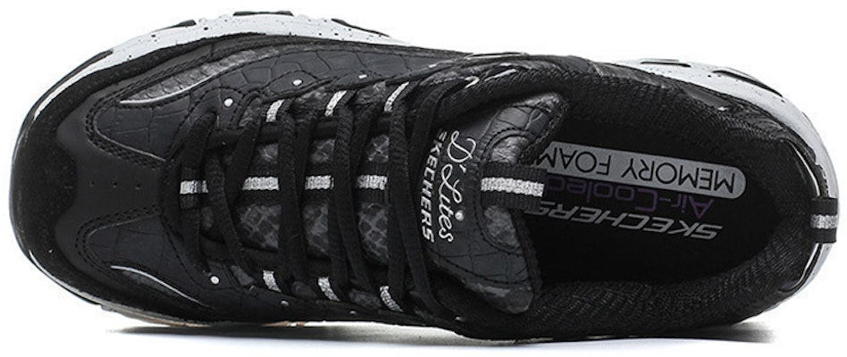 (W) Skechers D'Lites 1.0 Sepatu Wanita 66666054-BKW Lookbook (W) Skechers D'Lites 1.0 Sepatu Wanita 66666054-BKW