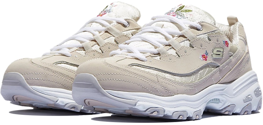 (W) Skechers D'Lites 1.0 Sepatu Low-Top Daddy Beige 11977-NAT Lookbook (W) Skechers D'Lites 1.0 Sepatu Low-Top Daddy Beige 11977-NAT