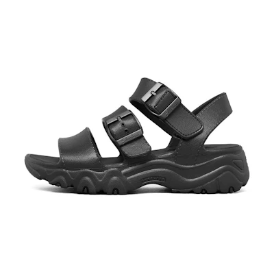 (W) Skechers D'Lites 2.0 'All Black'