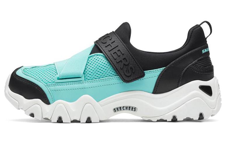 (Women) Skechers D'LITES 2.0 'Black Green' 88888016-BKAQ