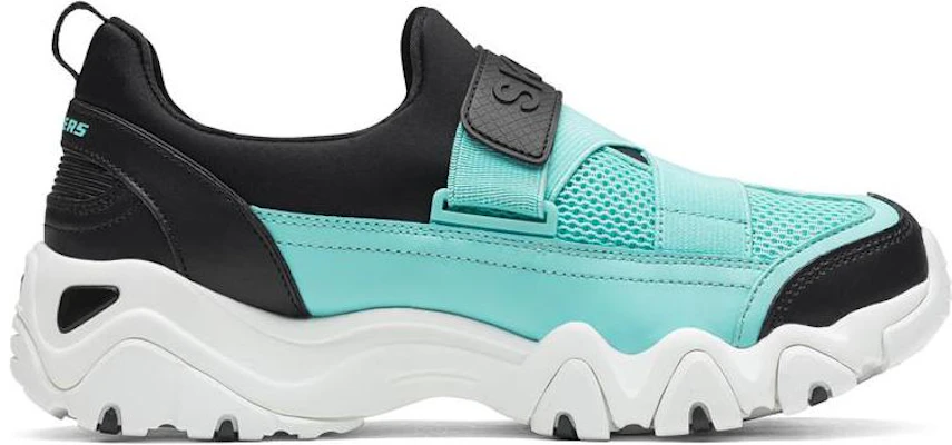 (Women) Skechers D'LITES 2.0 'Black Green' 88888016-BKAQ Order (Women) Skechers D'LITES 2.0 'Black Green' 88888016-BKAQ