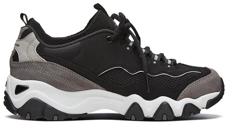 (Women) Skechers D'Lites 2.0 Low-Top Running Shoes Black/Grey 88888375-BKGY Order (Women) Skechers D'Lites 2.0 Low-Top Running Shoes Black/Grey 88888375-BKGY