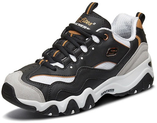 (W) Skechers D Lites 2.0 Hitam 66666217-BKGD Lookbook (W) Skechers D Lites 2.0 Hitam 66666217-BKGD
