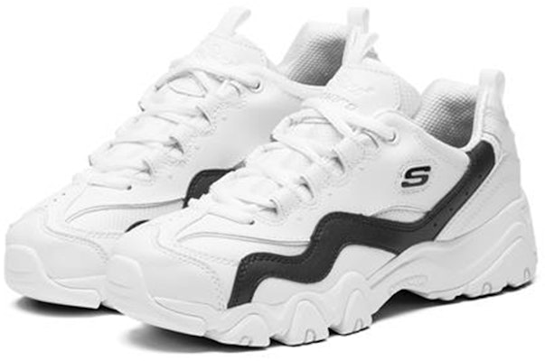 (W) Skechers D'lites 2.0 Hitam/Putih 88888001-WBK Lookbook (W) Skechers D'lites 2.0 Hitam/Putih 88888001-WBK