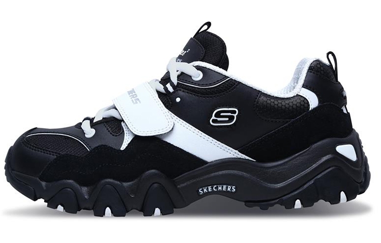 (W) Skechers D'Lites 2.0 'Black White'
