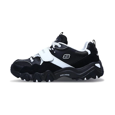 (W) Skechers D'Lites 2.0 'Black White'