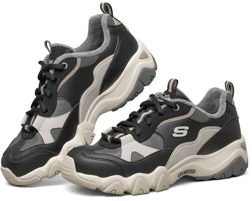(Women) Skechers D lites 2.0 Sports Shoes Black/White/Grey 66666313-BKNT Lookbook (Women) Skechers D lites 2.0 Sports Shoes Black/White/Grey 66666313-BKNT