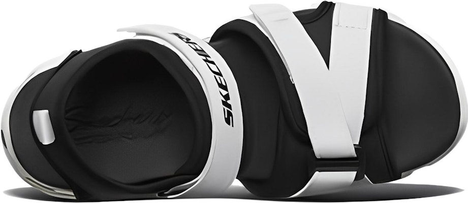 Skechers D'lites 2.0 潮流百搭魔術貼運動涼鞋 女款 黑白 Shop Skechers D'lites 2.0 潮流百搭魔術貼運動涼鞋 女款 黑白