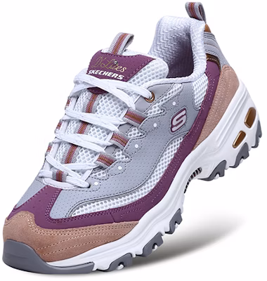 (Women) Skechers D'lites 2.0 Chance 'Grey Purple' 13146-GYPK Shop (Women) Skechers D'lites 2.0 Chance 'Grey Purple' 13146-GYPK