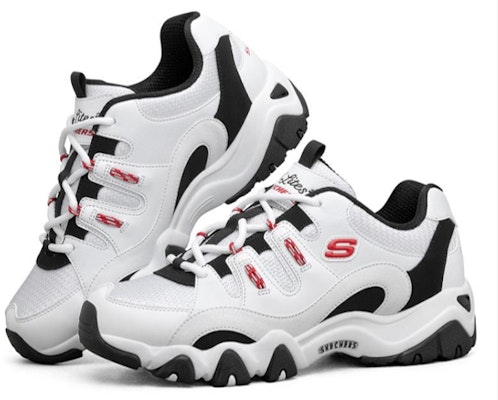(W) Skechers D'Lites 2.0 白蓝红款式运动鞋 88888420-WBRD Lookbook (W) Skechers D'Lites 2.0 白蓝红款式运动鞋 88888420-WBRD