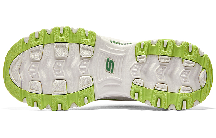 Details for Skechers 蕾絲熊 2.0 舒適百搭 耐磨透氣 低筒 老爹鞋 女款 白綠