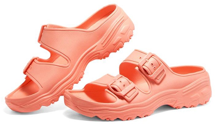 Skechers D'Lites 2.0 輕質休閒拖鞋 女款 珊瑚色 Lookbook Skechers D'Lites 2.0 輕質休閒拖鞋 女款 珊瑚色