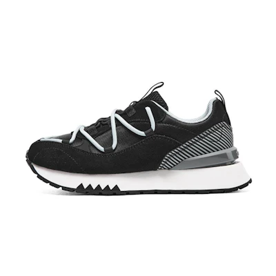 (W) Skechers D'Lites 2.0 'Heydayz Croissant' Low Top Black
