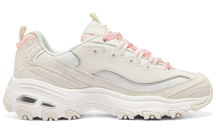 Order Skechers D‘LITES 蕾絲熊2.0 減震防滑支撐 低筒 老爹鞋 女款 粉白