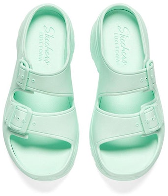 Skechers D'Lites 2.0 輕質休閒拖鞋 女款 薄荷色 Shop Skechers D'Lites 2.0 輕質休閒拖鞋 女款 薄荷色