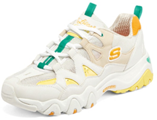 Skechers D'lites 2.0 鳳梨怪獸 怪獸甜心熊 低筒老爹鞋 女款 白彩 Lookbook Skechers D'lites 2.0 鳳梨怪獸 怪獸甜心熊 低筒老爹鞋 女款 白彩
