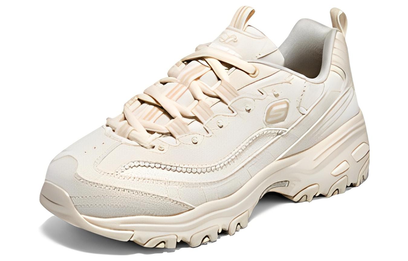 Lookbook Skechers D‘LITES 珠珠熊2.0 耐磨防滑 低筒 老爹鞋 女式 自然色