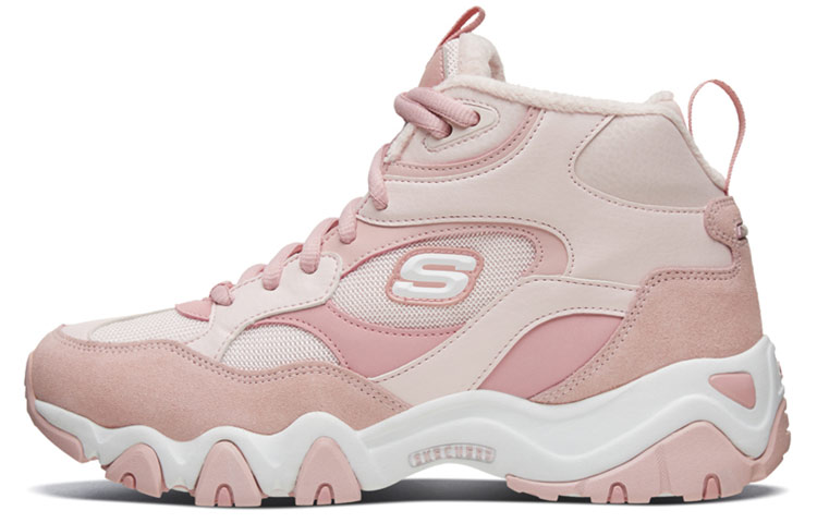 (Women) Skechers D Lites 2.0 High-Top Running Shoes Pink 88888382-LTPK