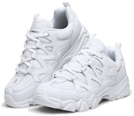 (Women) Skechers D'Lites 2.0 Low-Top Running Shoes White 88888328-WHT Lookbook (Women) Skechers D'Lites 2.0 Low-Top Running Shoes White 88888328-WHT