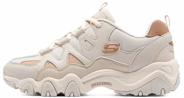 (Women) Skechers D'Lites 2.0 'White Pink' 896152-NAT (Women) Skechers D'Lites 2.0 'White Pink' 896152-NAT