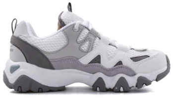 Lookbook Skechers D‘LITES 2.0 怪獸甜心 低筒 老爹鞋 女款 灰白色
