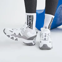 Sizing Skechers D‘LITES 2.0 怪獸甜心 低筒 老爹鞋 女款 灰白色
