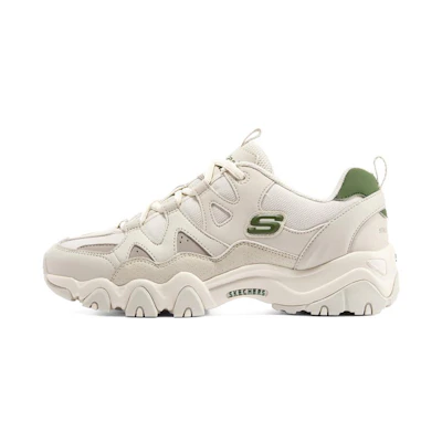 (W) Skechers D'Lites 2.0 'White Green'