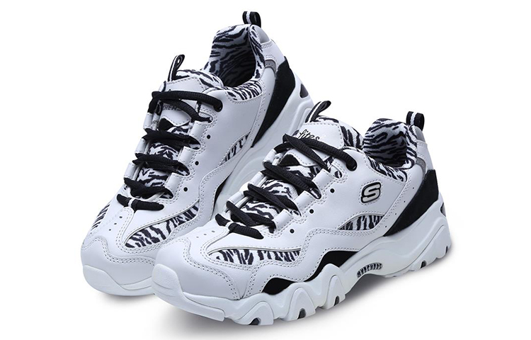 (W) Skechers D'Lites 2.0 'White Black' 圖 3