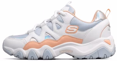 (Women) Skechers D'lites 2.0 'White Blue Pink' 66666312-WLB (Women) Skechers D'lites 2.0 'White Blue Pink' 66666312-WLB