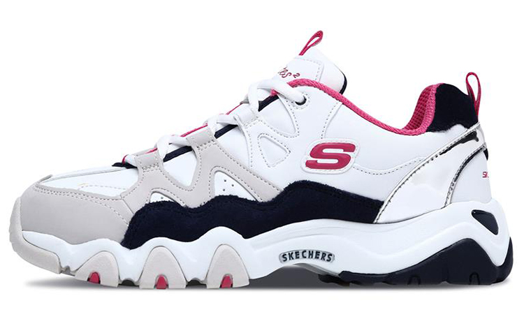 (W) Skechers D'Lites 2.0 'White Red'