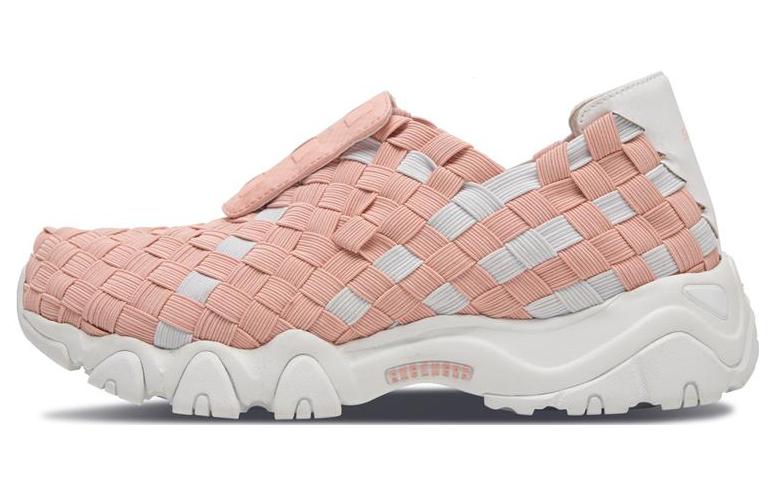 (W) Skechers D'Lites 2.0 'White Pink'